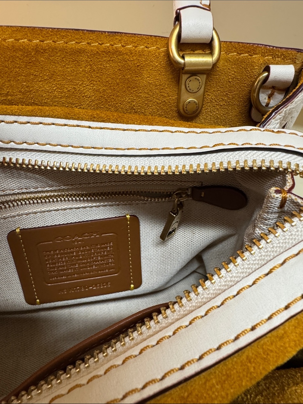 Coach floral leather satchel - Picture 11 of 12
